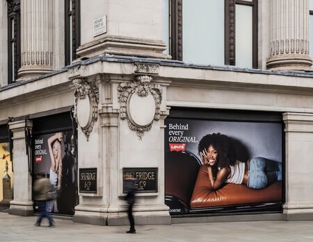 Selfridges Levi's Window Takeover