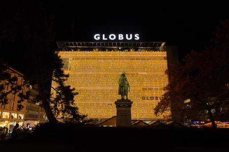 Christmas Façade of Globus