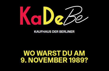 Where were you on the 9th of November 1989?