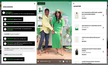 Printemps' Live Shopping Channel